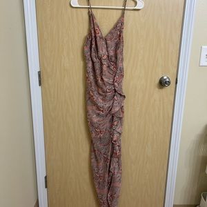 Nordstrom’s multicolored ruffle dress. Worn once for a wedding